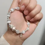 銀 + 貓眼石水晶 招財貔貅女士手鏈